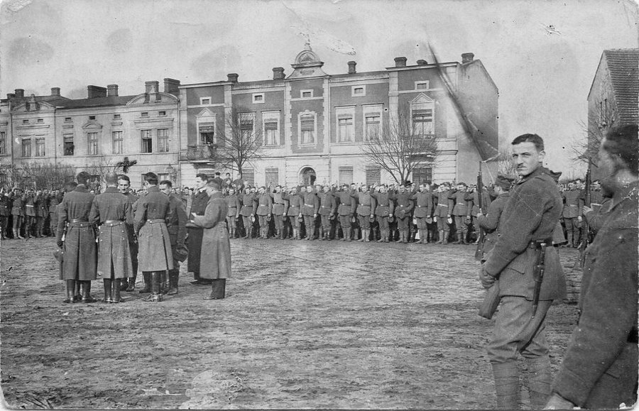 Przysięga Straży Ludowej na Placu Wolności w Kościanie, 16 I 1919 r.