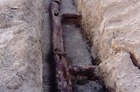 Fragmenty szesnastowiecznej sieci wodociągowej