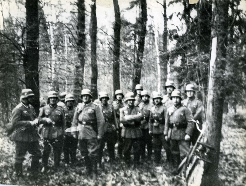 Einsatzkommando Flescha w Kościanie w dniu egzekucji Polaków 7 listopada 1939 r.