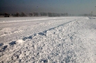 Droga Gryżyna - Nietążkowo w trzy doby po ustaniu opadów śniegu... <br>Fot. Bogdan Ludowicz