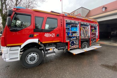 Nowy samochód ratowniczo-gaśniczy kościańskich strażaków