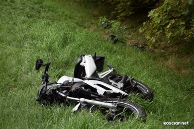Dwóch motocyklistów trafiło do szpitala