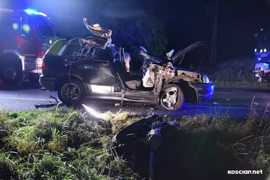  Zmarła kobieta poszkodowana w wypadku na obwodnicy Kościana