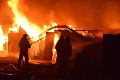 Wielki pożar w Czaczu. Z ogniem walczyło 31 zastępów 