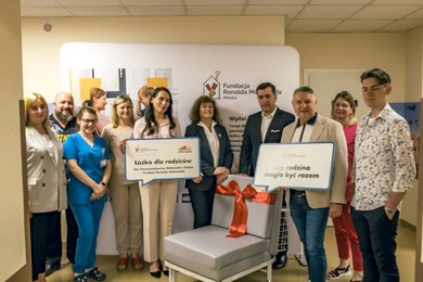 Łóżka dla rodziców małych pacjentów szpitala w Kościanie