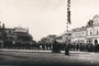 Kościan, przed budynkiem liceum