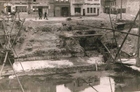 Most na ul. Piłsudskiego w Kościanie wysadzony przez Niemców - 1945 rok. 