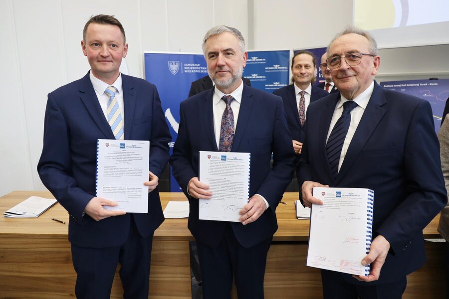 Arnold Bresch, Marek Woźniak, Wojciech Jankowiak. Fot. Urząd Marszałkowski Województwa Wielkopolskiego