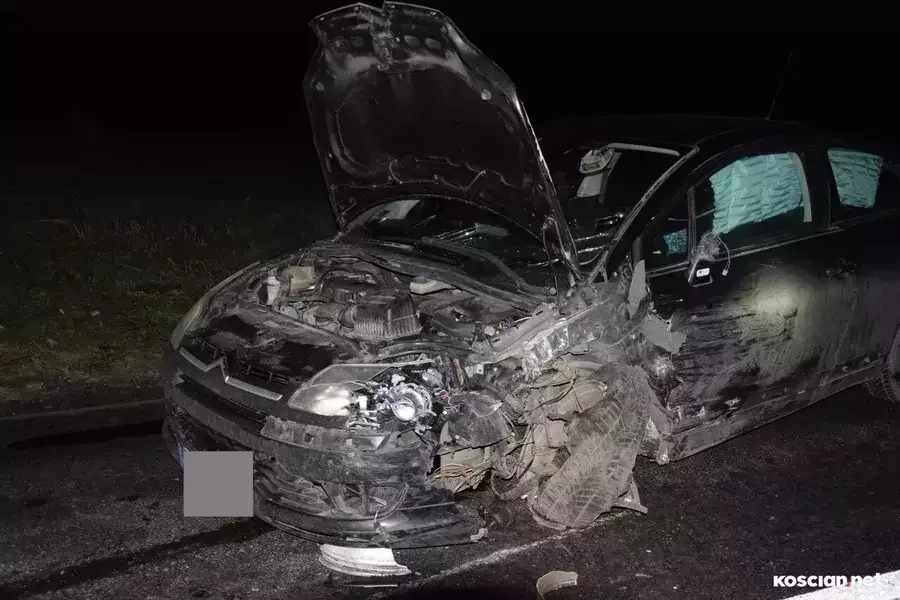 Citroenem kierowała 38-letnia mieszkanka gminy Krzywiń. 