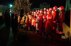 19 grudnia 2008. Spieszący na świąteczne zakupy mieszka