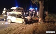 Dachowanie opla i fiat w rowie
