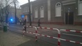 Radiowozy przy przejściach 