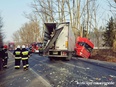 Ciężarówki blokowały „piątkę”