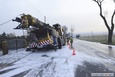 Spalił się samojezdny żuraw 