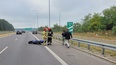 Motocyklista trafił do szpitala
