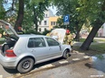 Zapalił się golf
