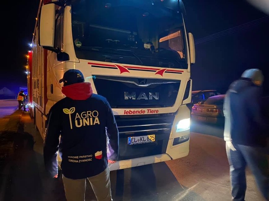 Blokada z 3 grudnia w Mościszkach. Fot. Agro Unia