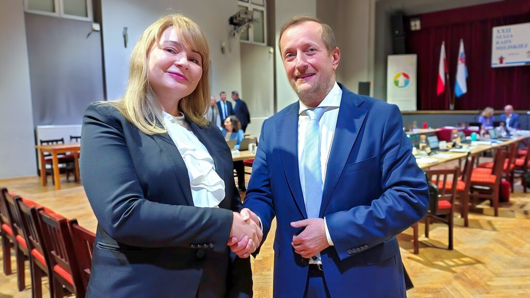 Agnieszka Rogowska i Łukasz Ślaga