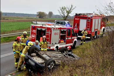 Chciała uniknąć czołówki 