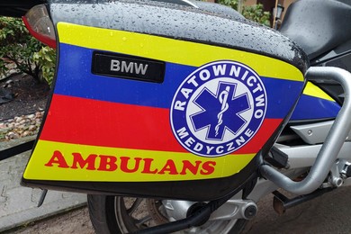 Dzięki ludziom dobrej woli motoambulans znów patroluje drogi 