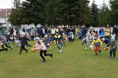 Zajączki szukały pisanek w Racocie