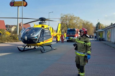 Znów zabrakło karetek. Wysłano śmigłowiec LPR  