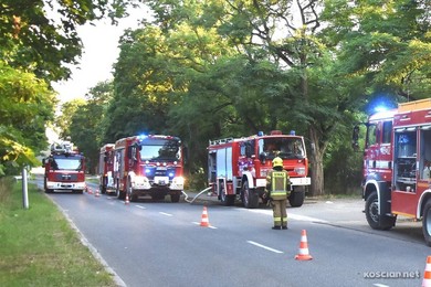 Pożar w Czempiniu. Dym był widoczny z wielu kilometrów 