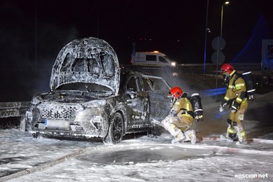 Hyundai stanął w płomieniach