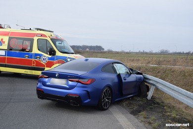 Za szybko wjechał na rondo. Trafił do szpitala