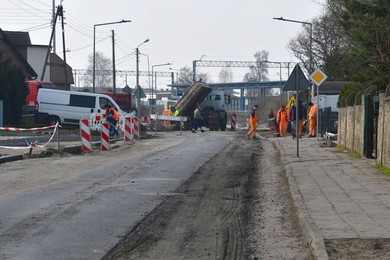 Trwa przebudowa ul. Łąkowej w Kościanie 