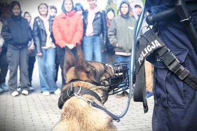 Jak postępować z psem? Ciekawa lekcja z policjantami 