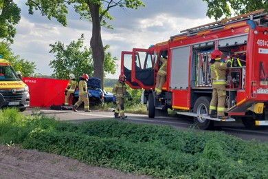 Kierująca poniosła śmierć na miejscu  (aktualizacja)