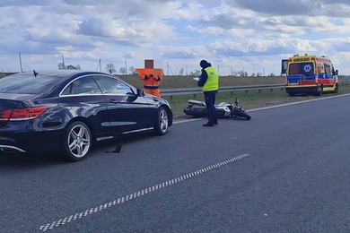 Tragiczny wypadek na S5. Nie żyje 37-letni motocyklista